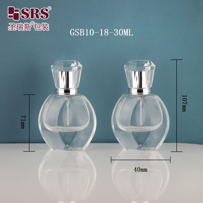 kaufen Diamantförmige Kappe Parfum Leer Luxus Anpassung 1 oz Glas Sprayflasche online manufacture