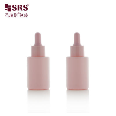 kaufen Schöne runde Glasflaschen Parfüm ätherisches Öl rosa Tropffflasche 30ml online manufacture