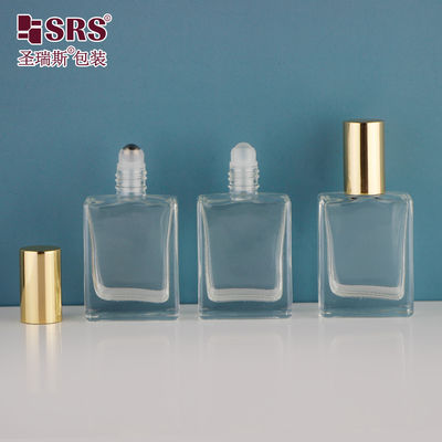 kaufen Quadratische Form Dicke Wand Luxus ätherisches Öl Glas Roll-On Probenflasche 15 ml online manufacture