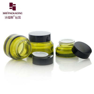 kaufen 15 ml 30 ml 50 ml Leere Hautpflege Verpackung Farbe Grüne Farbe Einzigartiges Design Kosmetische Glasflasche 50g online manufacture