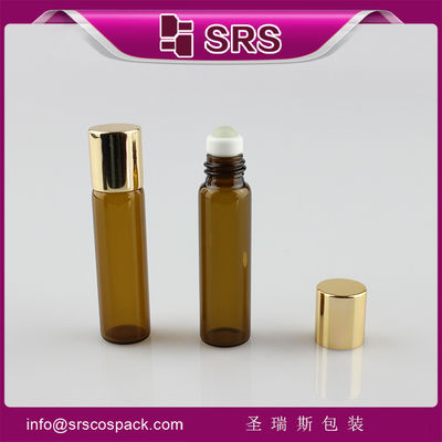 kaufen SRS leere runde 5 ml Bernsteinrolle auf Parfümglasflasche online manufacture