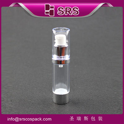 kaufen SRS Luxus Kosmetik Verpackung aus Kunststoff 15 ml 20 ml 30 ml runde Gesichtslotion Luftlose Pumpe Flasche online manufacture
