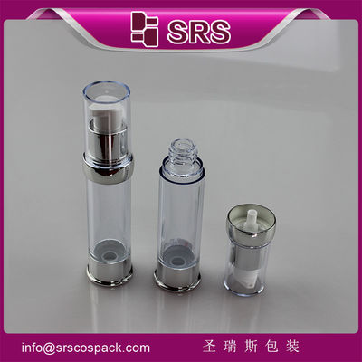 kaufen SRS 2015 Neues Design Plastik rund durchsichtige Luxus leere 15ml 20ml 30ml Serumflasche online manufacture