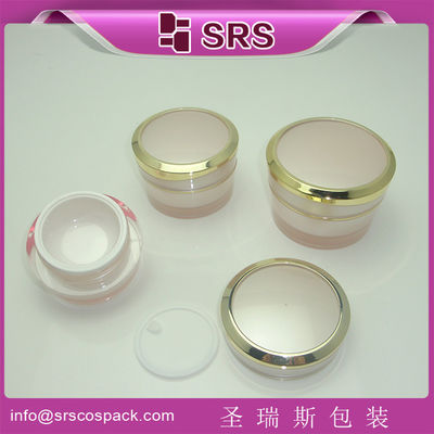 kaufen SRS Großhandel rundes Kunststoff-Colorfu 15ml 30ml 50ml Beauty Acrylbehälter mit Schraubkappe online manufacture