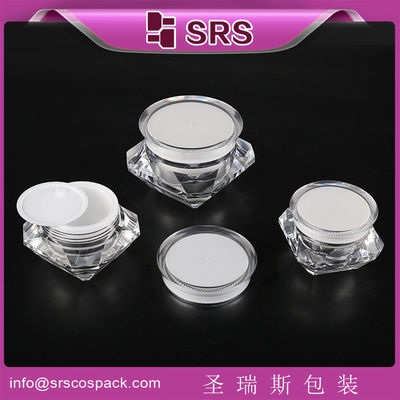 kaufen klares hochwertiges Diamant-Kosmetik-Acryl-Glas mit 15g 30g online manufacture