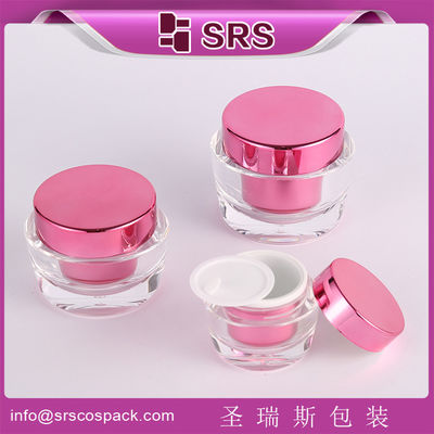 kaufen 15 ml 30 ml 50 ml Hautpflege-Acryl-Kosmetik-Glas Lieferant online manufacture