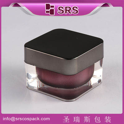 kaufen SRS China Luxus-Quadrat-Skrilik Hautpflegecreme Verwendung und Kunststoff Körpermaterial Kosmetikglas online manufacture