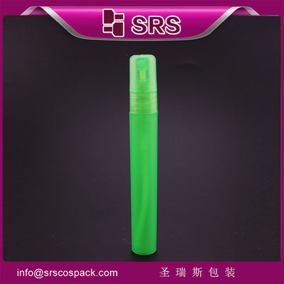 kaufen SRS Großhandel Naturfarbe Runder 10 ml Kunststoff-Parfüm kleiner Behälter mit Pumpen-Sprayer online manufacture