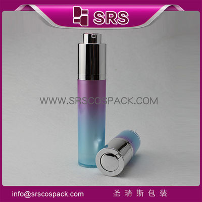 kaufen Luftlose Pump-Lotion-Flasche mit Schrägfarbe, hochwertige Flasche Kosmetik online manufacture