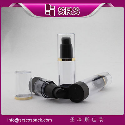 kaufen 15 ml 30 ml 50 ml Kosmetikflasche Lieferant 30 ml schwarze Luftlose Pumpe online manufacture