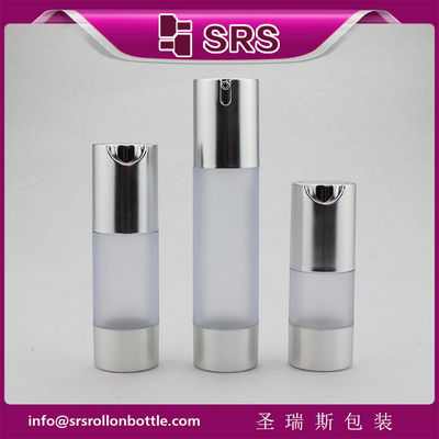kaufen TA021 15 ml, 30 ml, 50 ml matte klare Flasche mit silberner Schulter und Luftflasche online manufacture