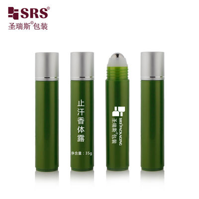 kaufen PP PCR recycelbare leere Kosmetikverpackung Kunststoffrunder Rollerball Großhandel 35 ml Flasche online manufacture