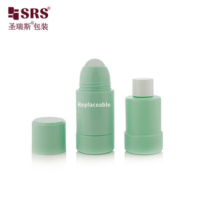 kaufen 50 ml 75 ml PP PCR recycelter austauschbarer Doppelwand-Roll-Deodorantflasche online manufacture