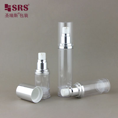kaufen Transparenter Kunststoff AS Leere Kosmetikverpackung Lotionpumpe 30 ml Luftlose Flasche online manufacture