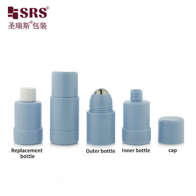 kaufen Leere Kosmetikverpackung Rollkugel austauschbar PP PCR 50ml Roll On Flasche online manufacture