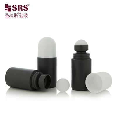 kaufen 60 ml leere Kosmetikverpackung PP ohne Leckage Runde Gelflasche Deodorant mit Rollon Ball online manufacture