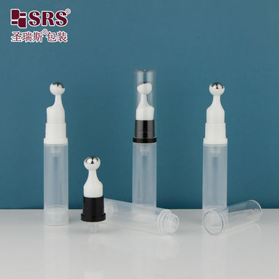 kaufen A0031 PP Luxus Anpassung Leere Spritze Weiße glänzende luftlose Pumpe Rollen auf Flasche Augenserum online manufacture