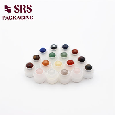 kaufen Runde kleine farbige Halbedelsteine Rollkugel Plastikhalter mit Kugel für Rollflasche online manufacture