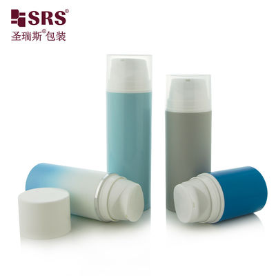 kaufen PA601 30ml,50ml,80ml,100ml,120ml,150ml,200ml Leer Snap On Stil Vakuum Einwand Injektion Farbgrundlage Lotion Luftlose Pumpe Plastik PP PCR Flasche online manufacture