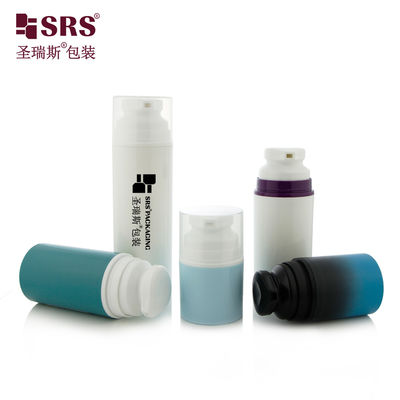 kaufen PA603 Injektions-Gehäuse Glanzfarbe Grün Weiß Lila Rosa Runde Luftlose Lotion Flasche Mit Snap On Pump online manufacture