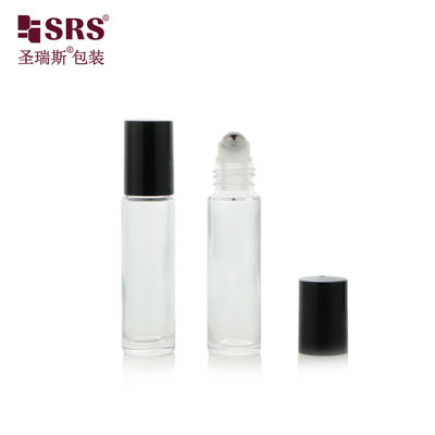 kaufen Whosale Duftverpackung 10 ml klare Glasrollenrolle auf Flasche Vakuum-Test 100% ohne Leckage Stahlkopf Applikator Massage für ätherische Öle zur Hautpflege online manufacture