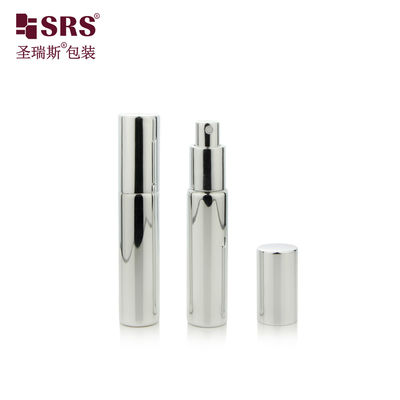 kaufen BLPA 10ML glänzendes Silber-Leeres-Rundglas mit metallisierter Dekoration Sprühpumpenflasche für Duft online manufacture