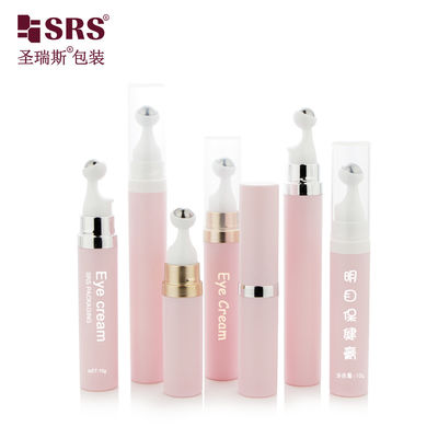 kaufen A0035 Luftloser Stil Design Anpassung Malerei Metallisierte Farbe Rosa Druck Roll On Flasche Für Augengel online manufacture