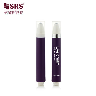 kaufen AY 10ML 15ML Kunststoffpresse Knopf Design Luftlose Rollen Massageflasche für Feuchtigkeitsmittel Augen Gel online manufacture