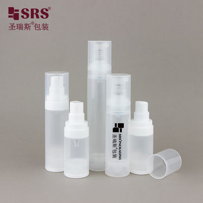 kaufen A0216 15 ml 30 ml 50 ml glänzende Matte in Form PP PCR Plastikflasche ohne Luft mit Lotion Spray Pumpe online manufacture