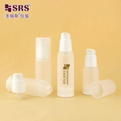 kaufen PA0216 20ml 30ml 40ml 50ml PP Glanz Matte In Mold Plastik PP PCR Luftlose Flasche Mit Lotion Pumpe Hautpflege Verpackung online manufacture