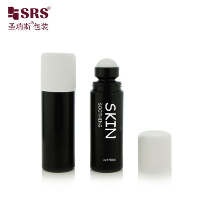 kaufen RPPD1-90ML Schwarze matte PP-Plastikflasche mit kindersicherer Kappe Doppelwand ohne Leckage für Antitranspirantgel online manufacture