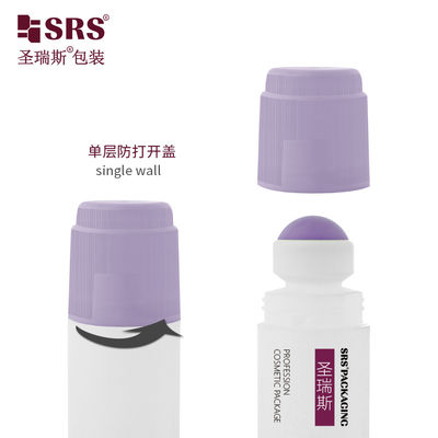 kaufen RPPDF-90ML Unqiue Design Kunststoff PP PCR Leere Roll auf Deodorant Gel mit Single Pinch Schraubkappe online manufacture