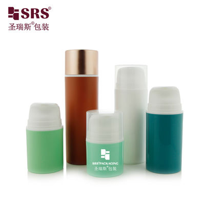 kaufen PA609 Snap On Typ Pumpe PP PCR Recycling Material Luftlose Lotion Flasche Verpackung Anpassung für Hautpflege Serum Reiniger online manufacture
