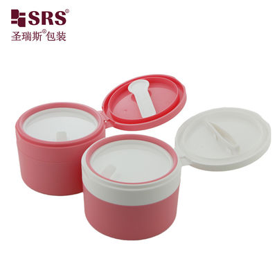 kaufen SRS1 120g 150g Doppelwand Luxus Großhandel Plastikglas mit Löffel Magnet Verpackung Behälter Anpassung online manufacture