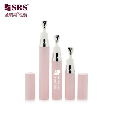 kaufen A0035B 7.5ml 10ml 15ml Leer Snap On Zink Metall Applikator Kopf Luftlose Pumpe Flasche Für Augenserum Großhandel online manufacture