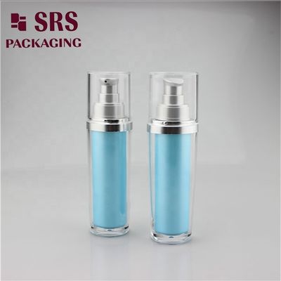 kaufen L041 Luxuriöse weiße Lotionflasche mit goldener Schulter, Foundation-Pumpflasche online manufacture