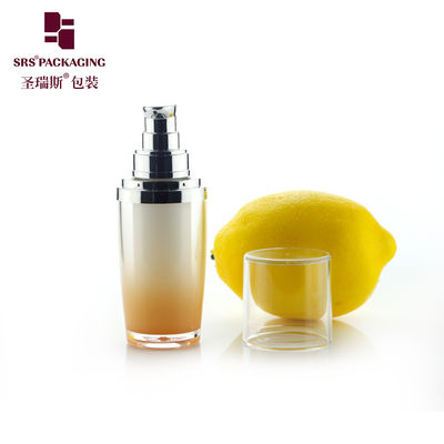 kaufen Luxus weiße Lotionflasche mit goldener Schulter, Schaumpumpenflasche online manufacture