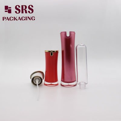 kaufen SRS China Lieferant Luxus leere schwarze Hautpflege-Produkte Behälter Acryl Lotion Flasche online manufacture