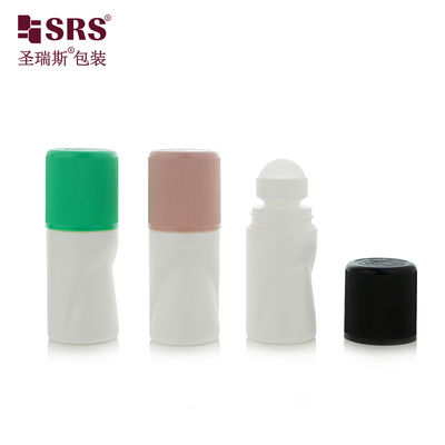 kaufen RPPB1-50ML Unique Shape Empty Wholesale Customization Color Matte Riibbed CRC Child Resistant Cap Roll On Bottle For Antiperspirant online manufacture