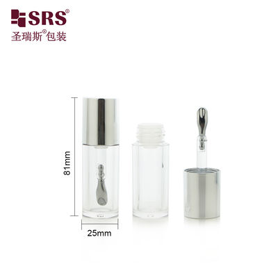 kaufen G1185 Skincare Empty Clear Plastic Round Makeup Cute Lipgloss Tube Cosmetic Packaging online manufacture