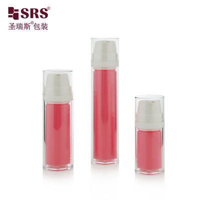 kaufen SRSA404 15ml 30ml 50ml Double Wall Clear AS Plastic Cosmetic Lotion Foundation Bottle Customized online manufacture