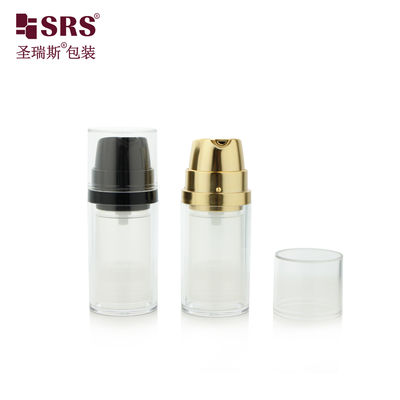 kaufen SRSA404 15ml 30ml 50ml Transparent AS Plastic Airless Bottle For Facial Gel Serum Packaging online manufacture