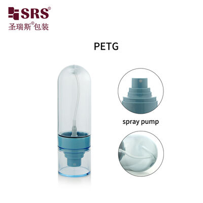 kaufen PETG02 30ml 50ml 60ml 80ml 100ml Leere, kundenspezifische, halbtransparente, farbige, blaue PETG-Spraypumpenflasche für Hautpflege online manufacture