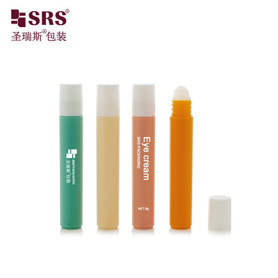 kaufen RPP 8ml Injektion Opake Farbe Kunststoff PP PCR Recycling Material Runde Roller Ball Flasche für Akne Behandlung Gel online manufacture