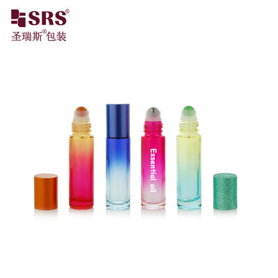 kaufen BLPM 10ML Anpassung Farbe Farbe Dicke Wand Schimmel Leeres Glas Rollen auf Flasche Für ätherisches Öl online manufacture