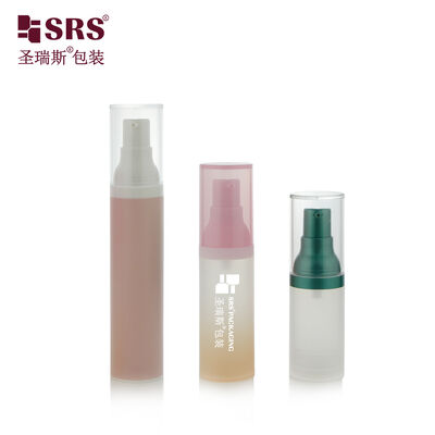 kaufen PA029 15ml 30ml 50ml Matte Frosted Leere PP klare Luftlose Flasche mit Lotion Sprayer Pumpe online manufacture