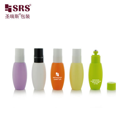 Besorgen 45ml Oval HDPE Kunststoff Roll-on Flasche Leerer Deodorant Roller Behälter für Parfüm ätherisches Öl kundenspezifischer Druck online manufacture