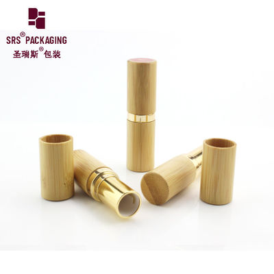 kaufen Luxus hochwertiges gedrucktes Logo benutzerdefiniertes Bambus natürliches leeres Lippenstiftrohr online manufacture