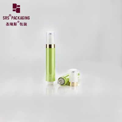 kaufen Metallisierte grüne glänzende Kunststoffluftlose Augencreme Kosmetik 10 ml Rollen auf Flasche online manufacture