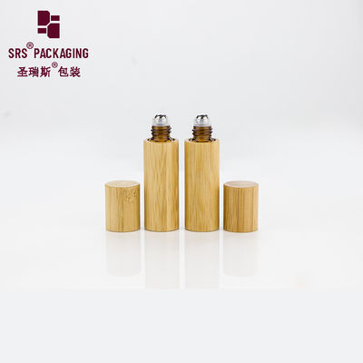 kaufen 5 ml Mini-organische natürliche ätherische Öle leere Glasflasche Bambuskappe online manufacture